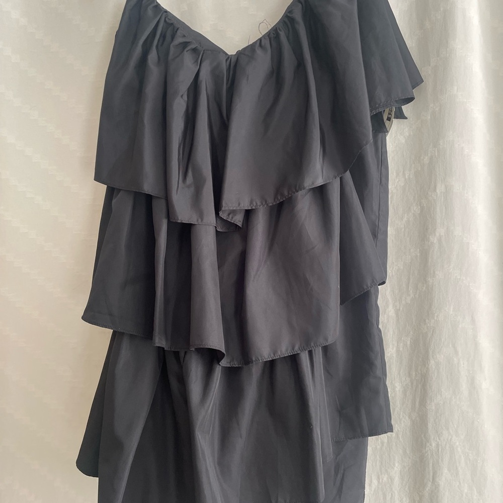 Elegant Black One Shoulder Dress